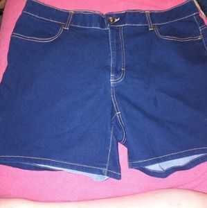 3 for $12.   Soft stretchy jean shorts